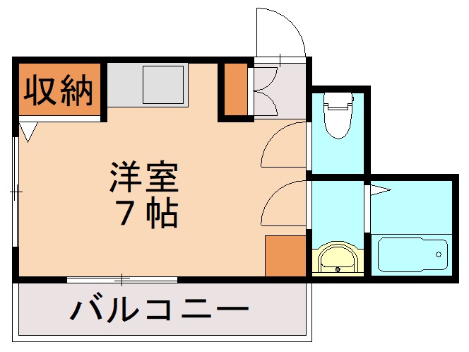 北九州市八幡西区東鳴水のマンションの間取り