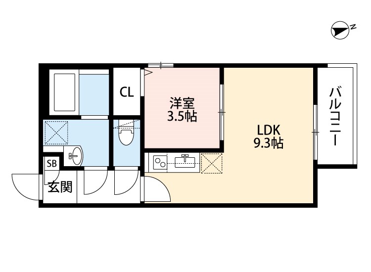 ラインズ クロームの間取り