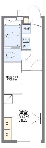 レオパレス黒松の間取り