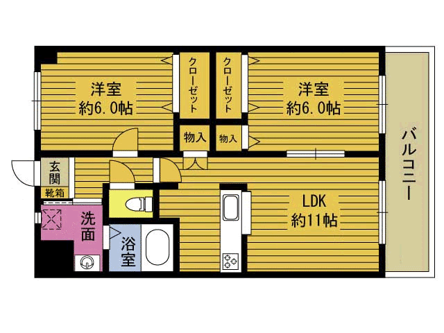 リバーサイド杵築Iの間取り