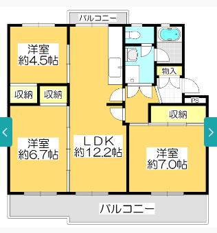 高松市屋島西町のマンションの間取り