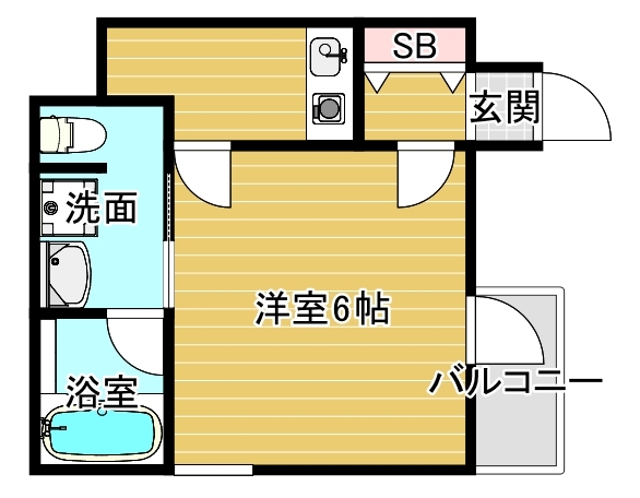 GARNET RESIDENCE 伏見稲荷の間取り