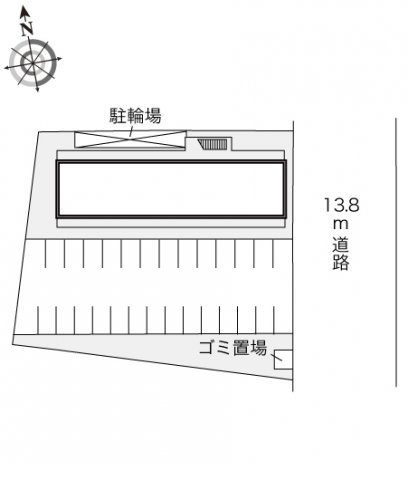 【レオパレス浅香山の駐車場】