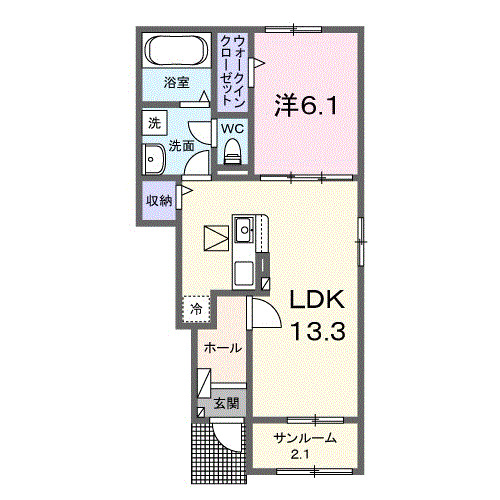 フォルトゥーナ西岡屋IIの間取り