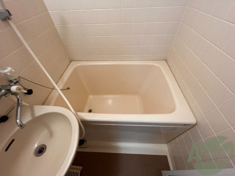 バス・シャワールーム　バスルームは狭すぎず、シャワーも浴びやすそうです。