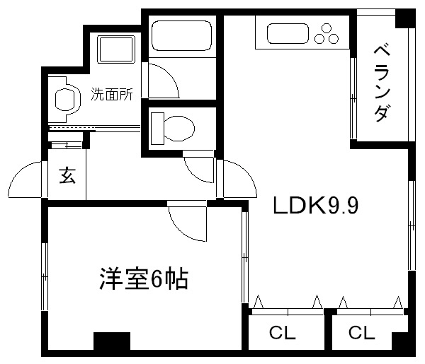 リエス西院の間取り