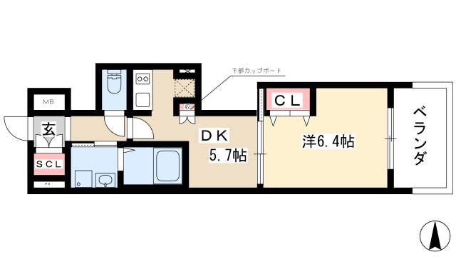 エステムプラザ名古屋駅前プライムタワーの間取り