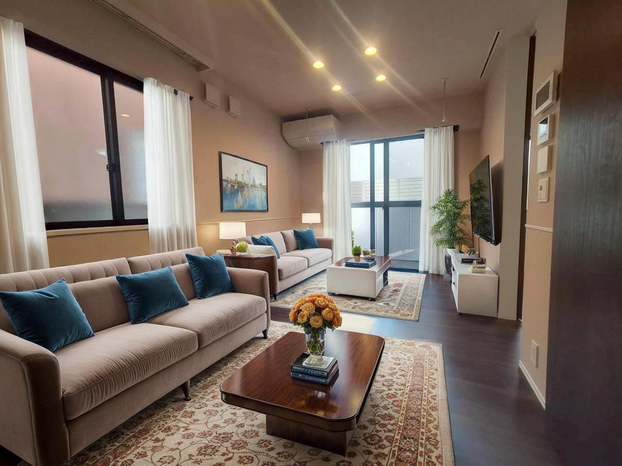 居室・リビング　CG家具のため実際は家具が付きません