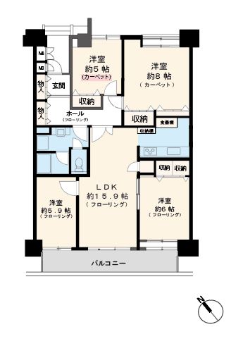 入船東エステート_間取り_0