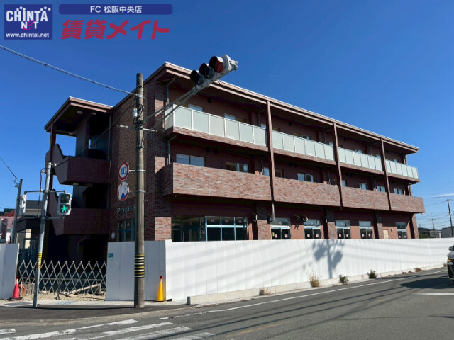 建物外観　建築中外観です。