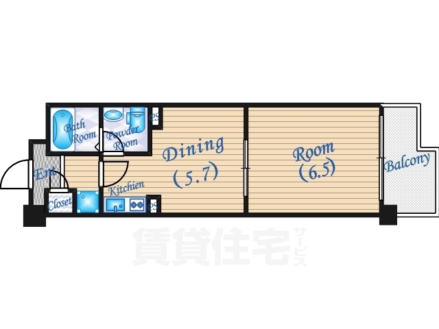 コスモグラシティ梅田東の間取り