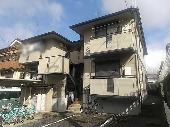 建物外観　全室角部屋の建物です。
