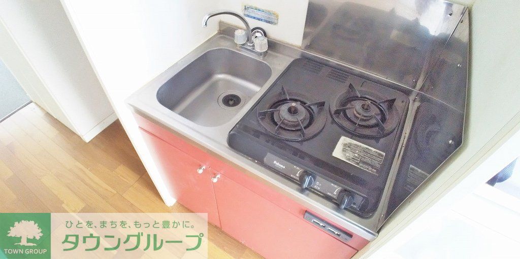 キッチン　2口ガスコンロ