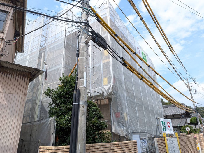 建物外観　建築中