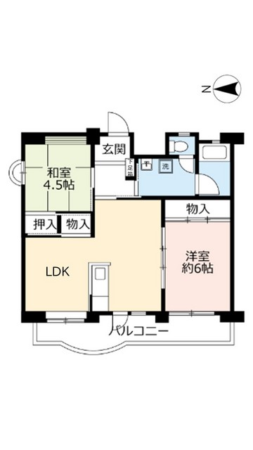 URリバーサイドながらの間取り写真
