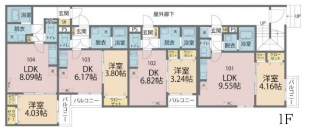 カインドネス南林間Centralの間取り写真