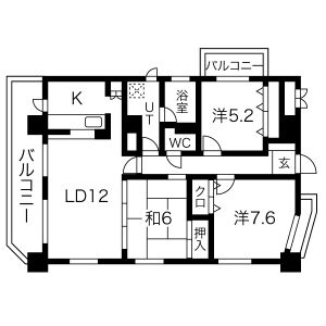 アピエス露橋の間取り