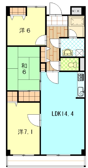 ラフィーネ住吉の間取り