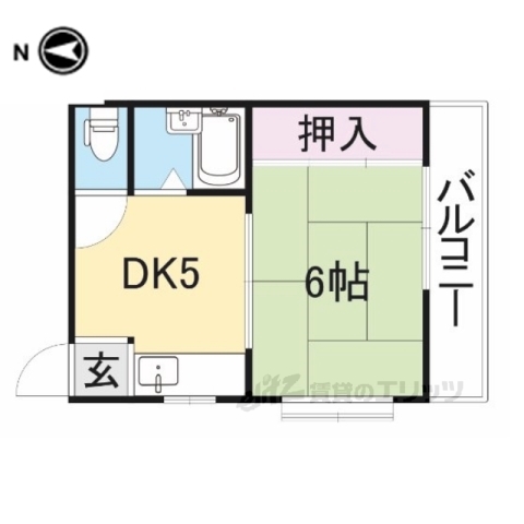 平城山パート６の間取り