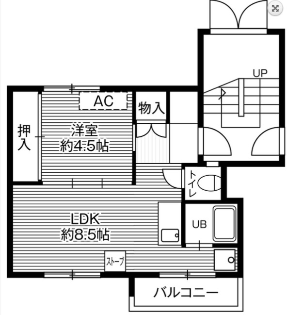 札幌市西区宮の沢三条のマンションの間取り