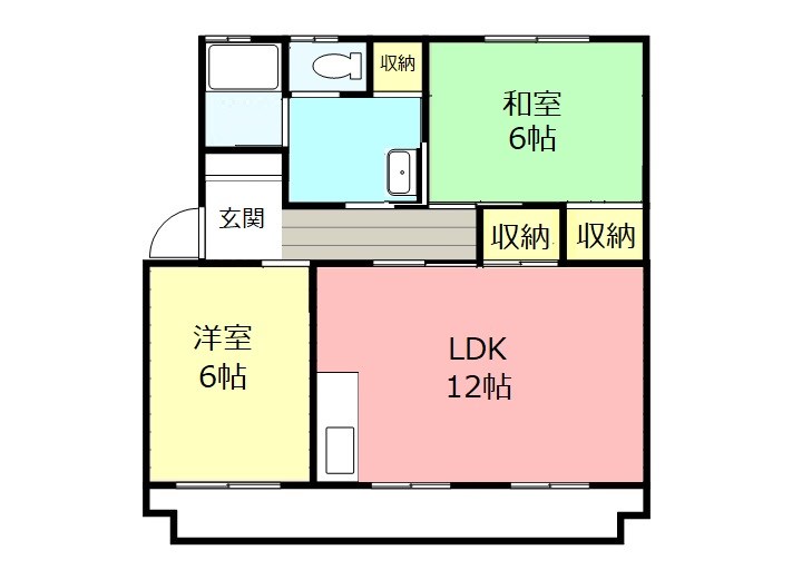 【第1寿ハイツの間取り】