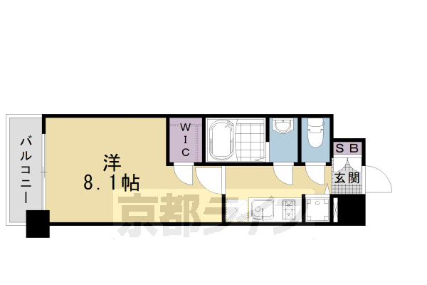 エスリード京都梅小路の間取り