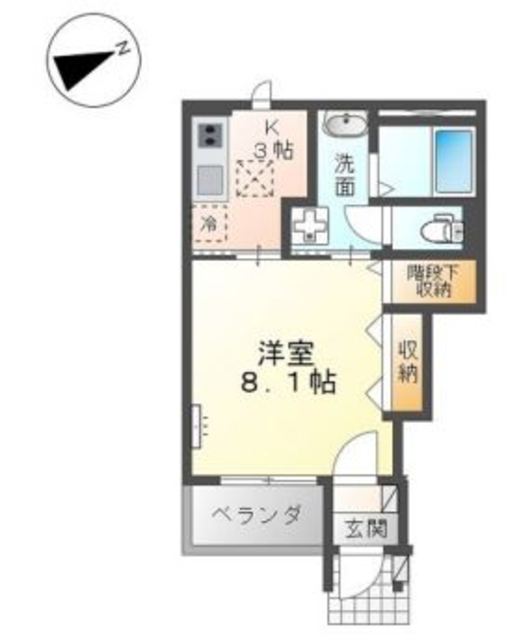 倉敷市神田のマンションの間取り