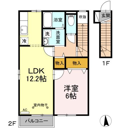 盛岡市東見前8地割築16年の間取り