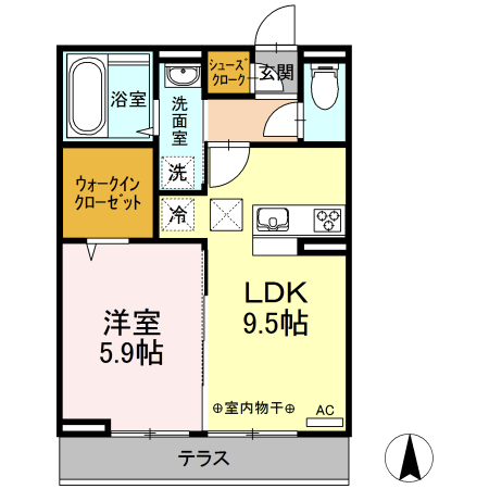 メゾン新山の間取り