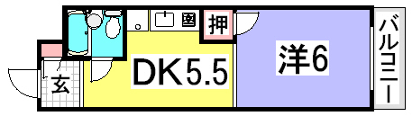 第3中西マンションの間取り