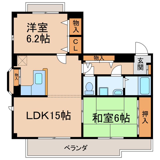 エクセル道風の間取り