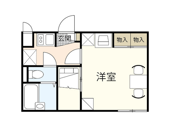 レオパレスミルラの間取り