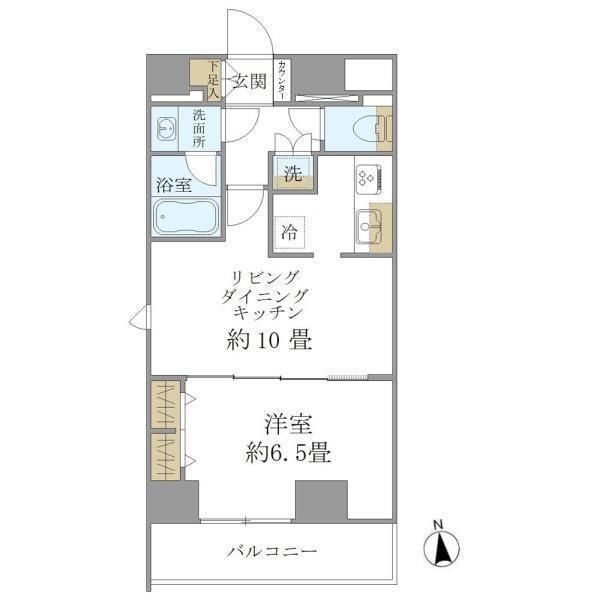 【台東区東上野のマンションの間取り】