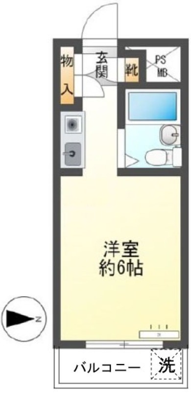 横浜市港北区篠原台町のマンションの間取り