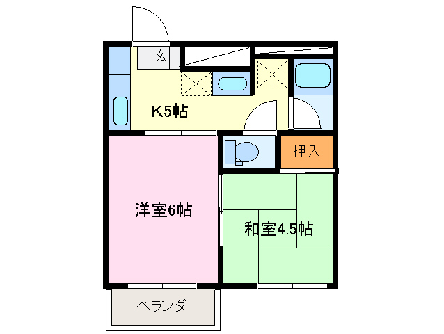 ヴィラ・ローズガーデンの間取り