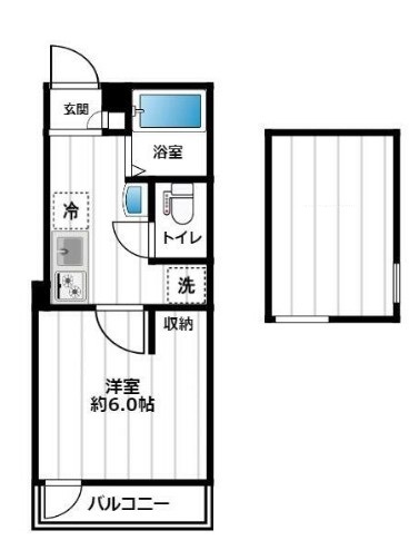 【荒川区町屋のアパートの間取り】