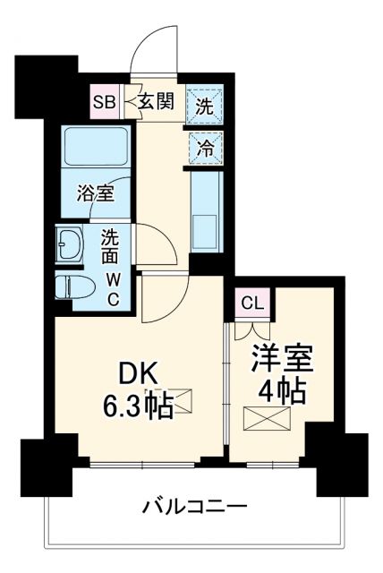 パークアクシス市川の間取り