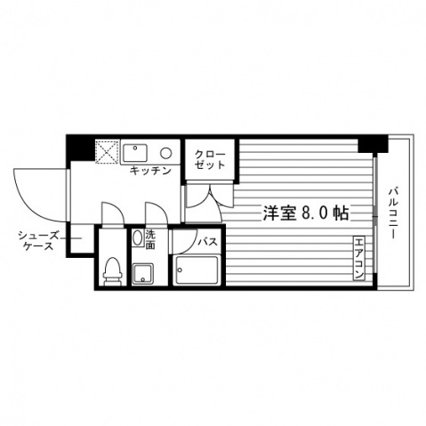 学生会館 RJR折尾南１の間取り