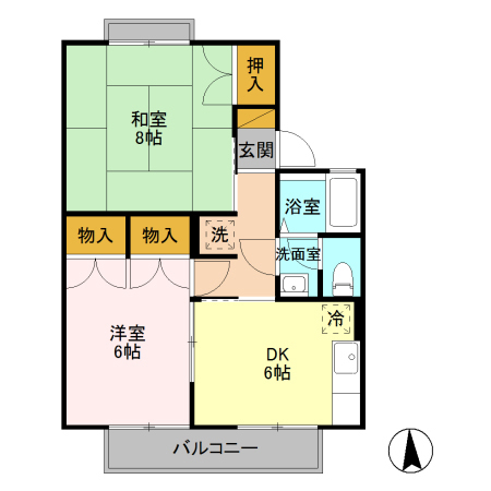 ライブタウン平林の間取り