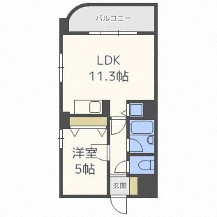 セザール南１０条西の間取り