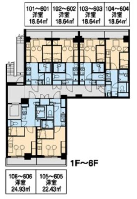 港区浜松町のマンションの間取り