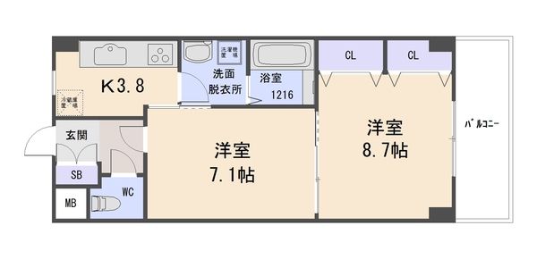 ウィステリア参番館の間取り