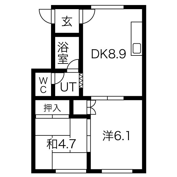 メゾン北都の間取り