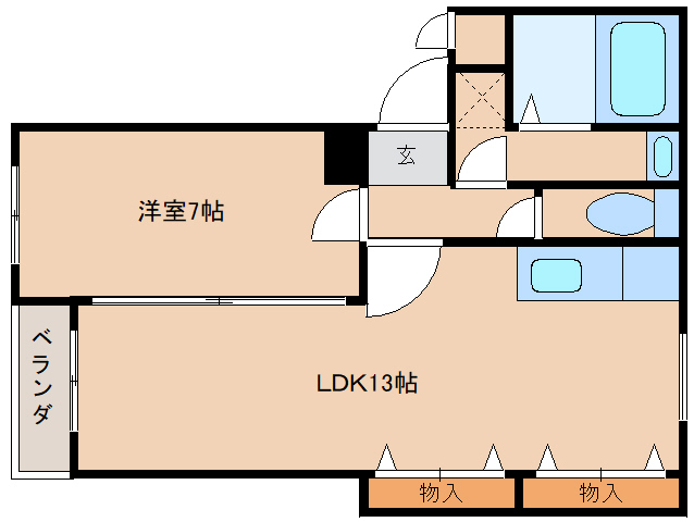 大和高田市大字池尻のマンションの間取り