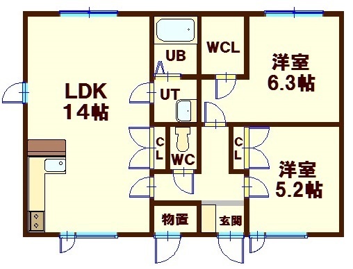 ハイツオノNo.１の間取り