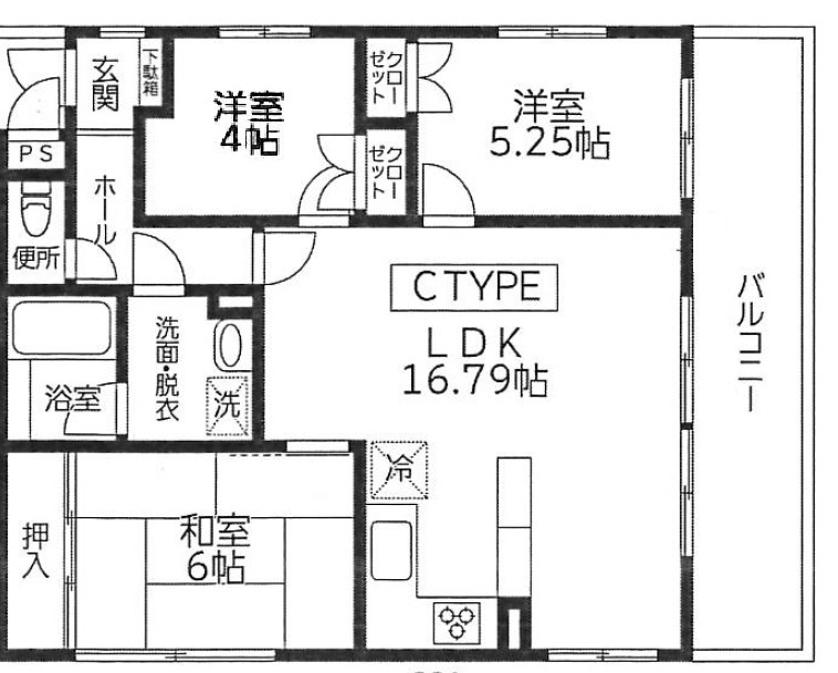 フィオーレ花田の間取り