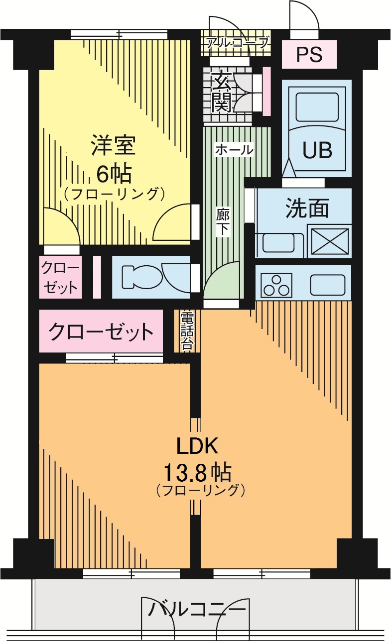 ディーセントハウス　B棟の間取り