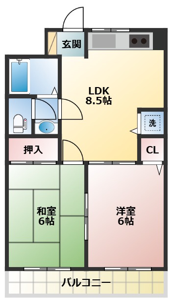 ユニバースゲートの間取り