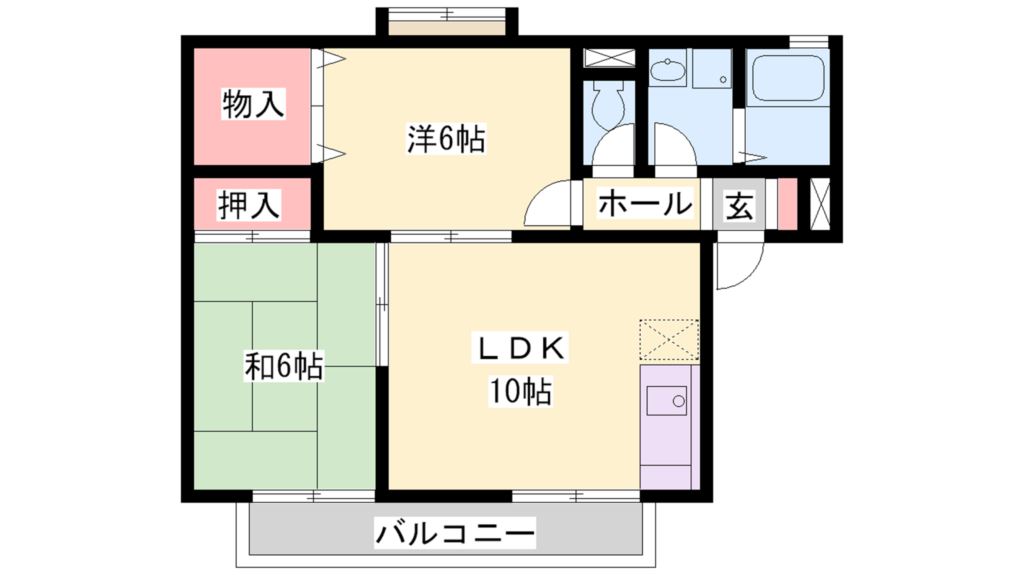 加古郡播磨町北野添のアパートの間取り