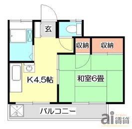 新座市栗原のアパートの間取り